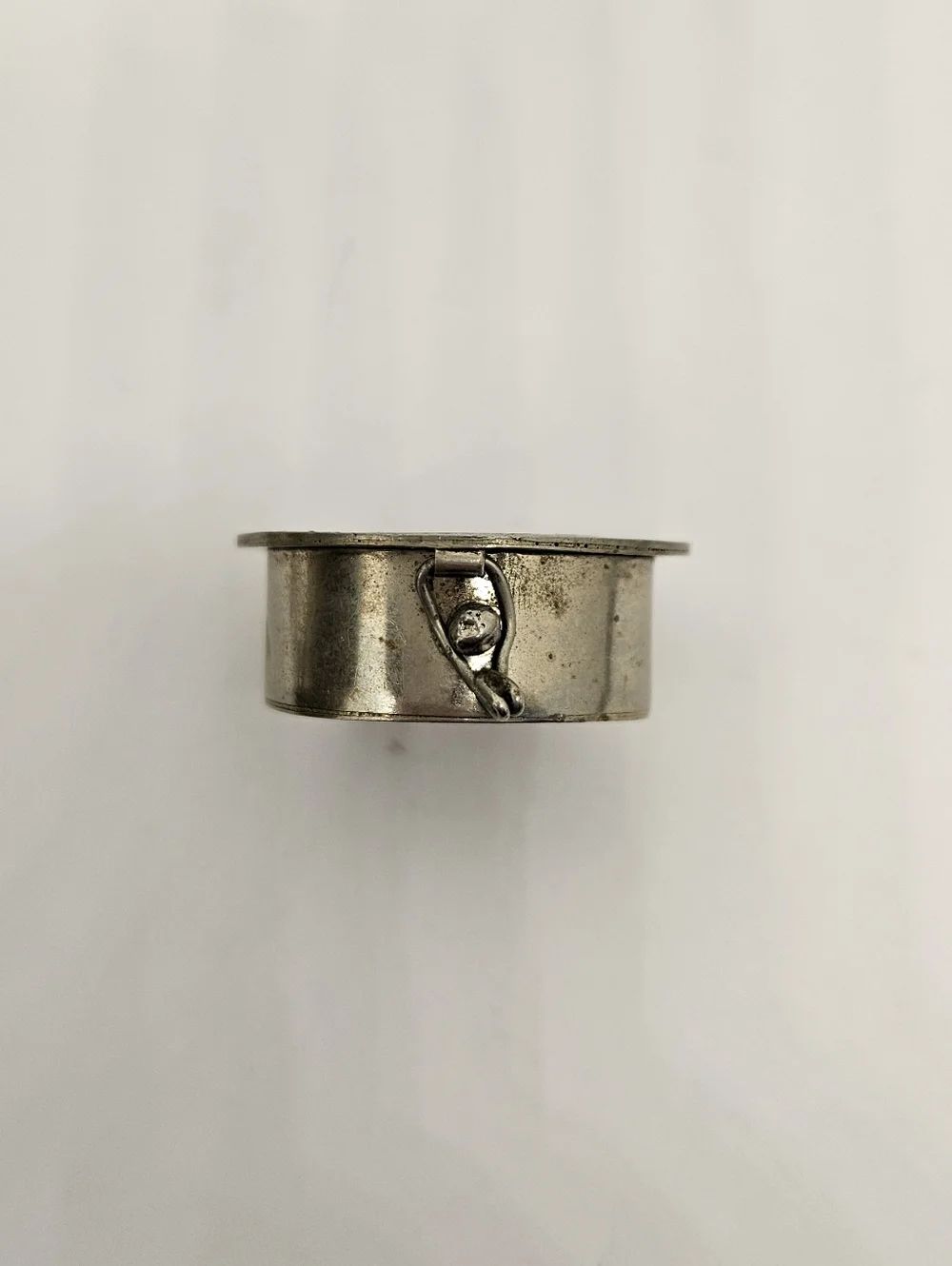 Trinket Pill Box Alpaca Silver Hecho En Mexico Abalone Aztec Sun God Warrior